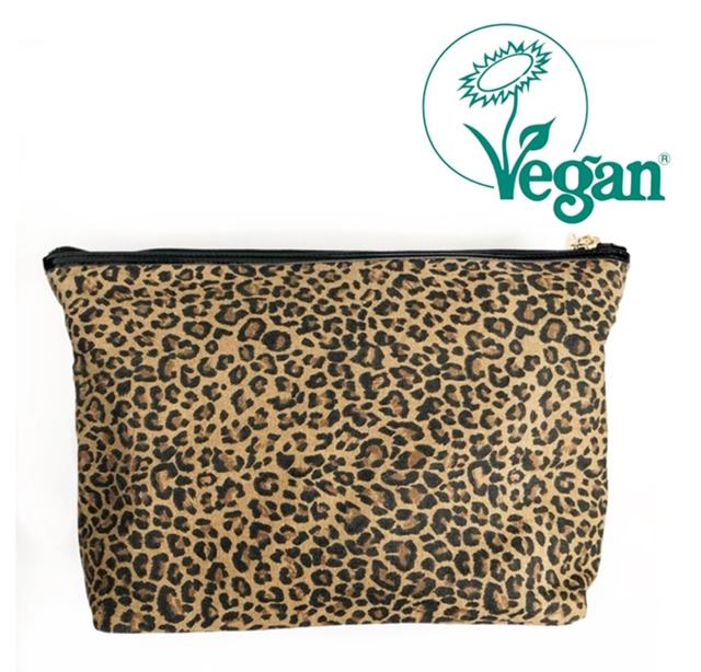 Leopard print outlet toiletry bag