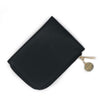 Abbey2 Flat Zip Round Card and Coin Pouch Black